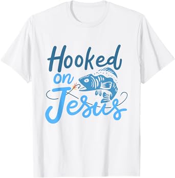 Hooked On Jesus Bass Fishing T-Shirt