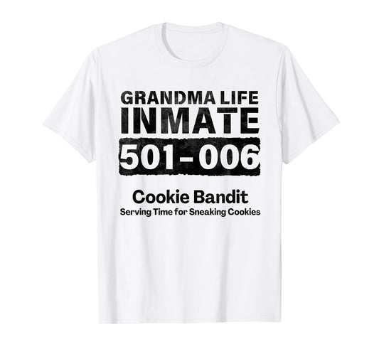 Grandma Life Prisoner Inmate Funny Jail Halloween Costume T-Shirt