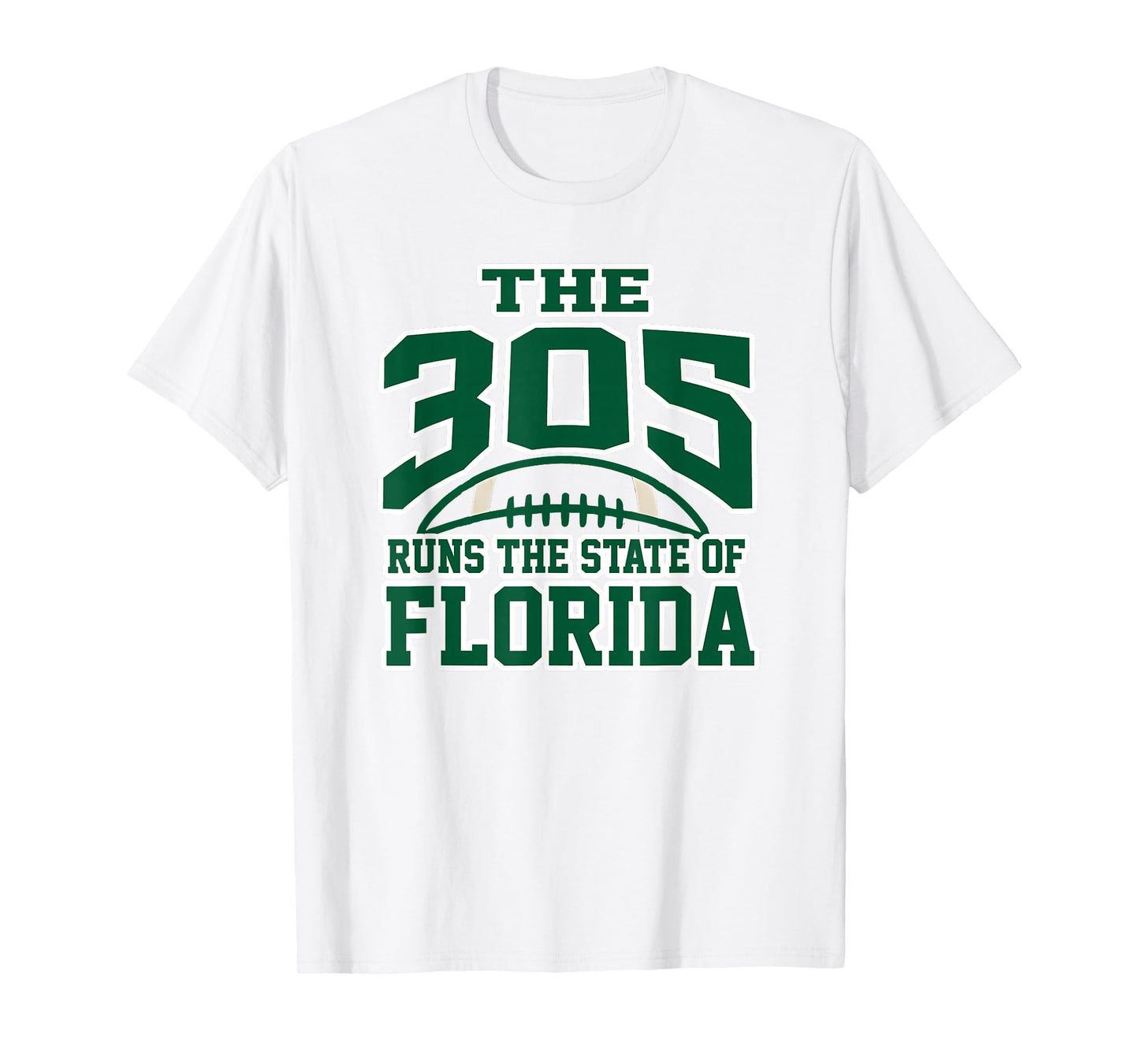 305 Miami Area Code Runs The State of Florida Pride Apparel T-Shirt
