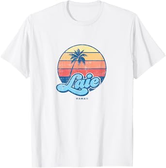Vintage Laie Hawaii HI Classic 70s Retro Surfer T-Shirt