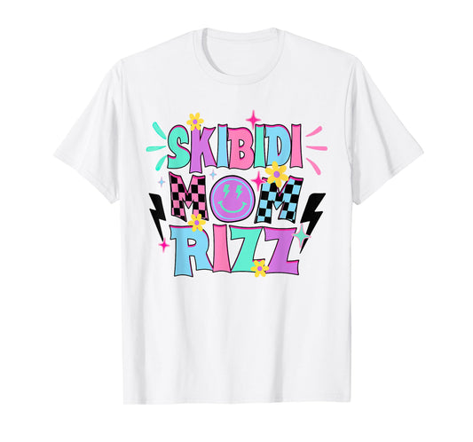 Skibidi Mom Rizz Mother's Day Middle School Mom Women T-Shirt