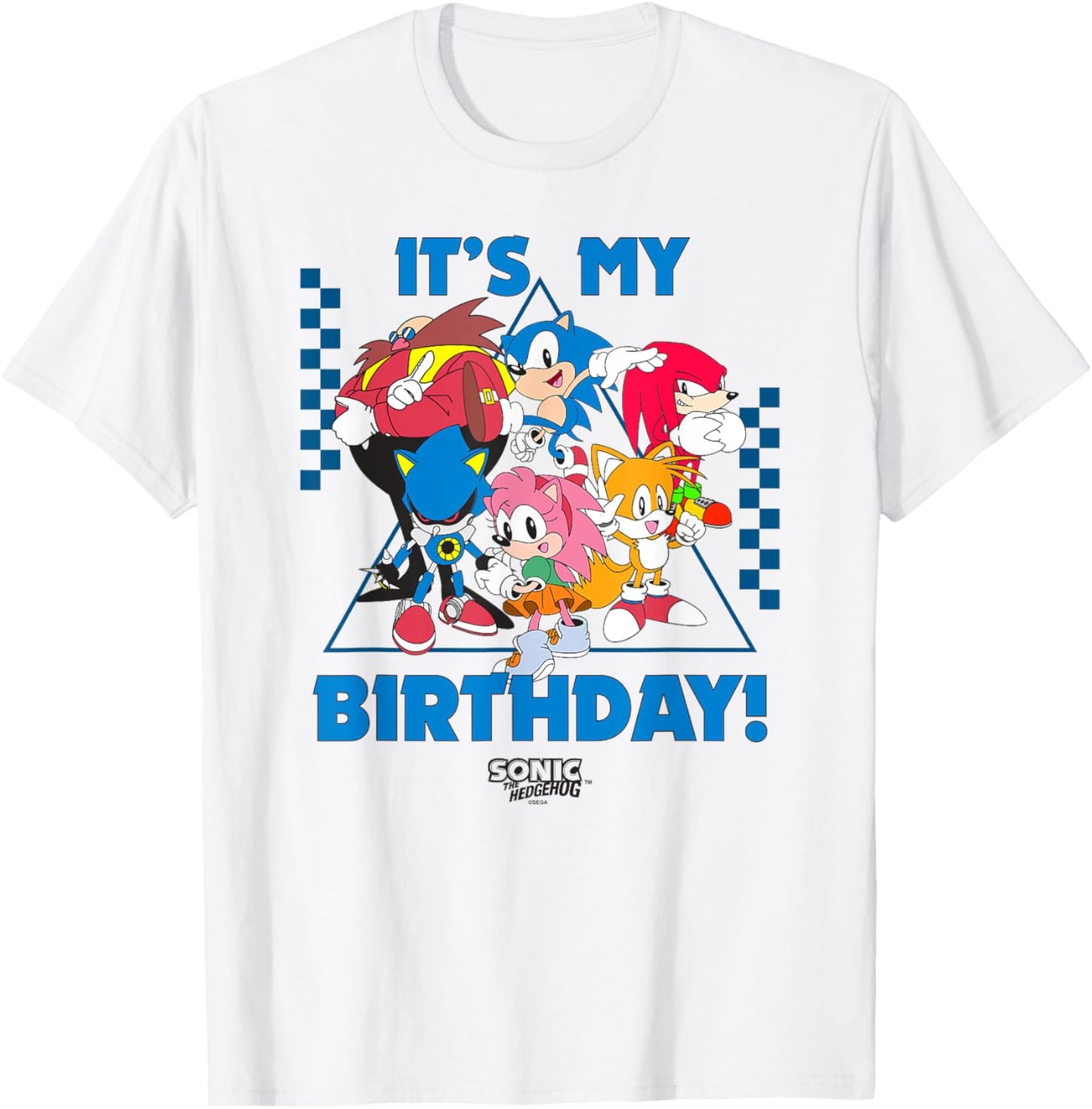 Sonic The Hedgehog Birthday It's My B-Day Group Shot T-Shirt