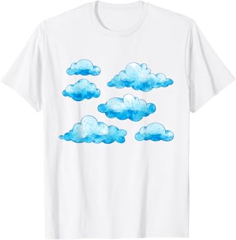 Blue White Clouds T-Shirt