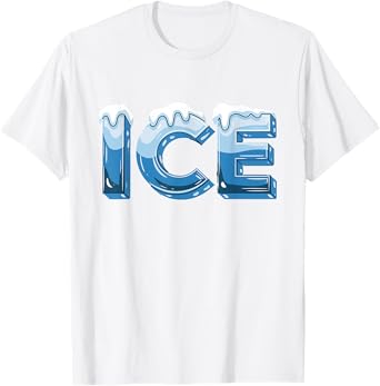 Easy DIY Fire And Ice Halloween Costumes Couple Matching T-Shirt