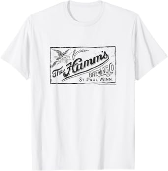Coors Brewing Company The Hamm's Brewing Co Retro Chest Logo T-Shirt