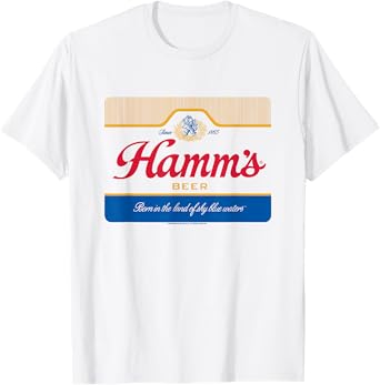 Hamm's Vintage Classic Color Beer Label T-Shirt