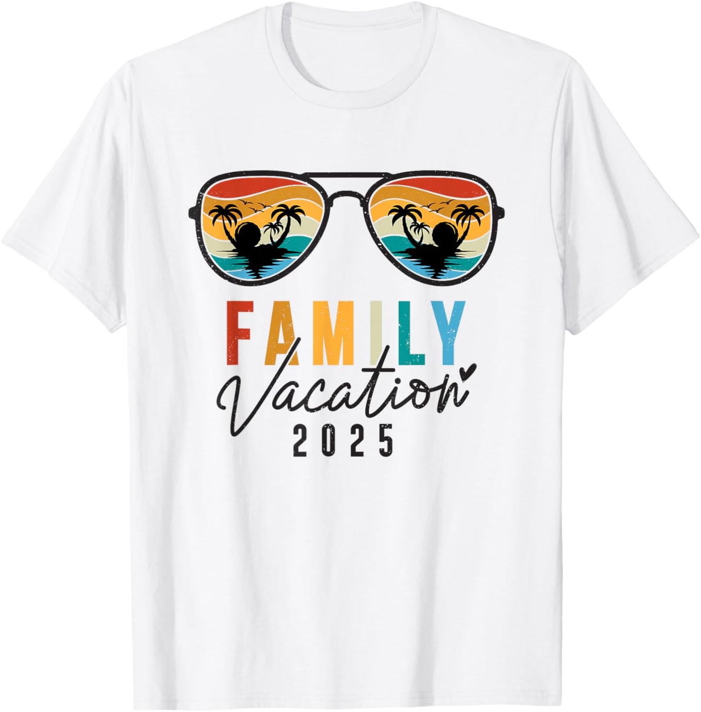 Family Vacation 2025 Beach Summer Men Women Kids Matching T-Shirt