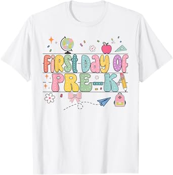 Back To School first day of pre k Teacher Girls Boys T-Shirt