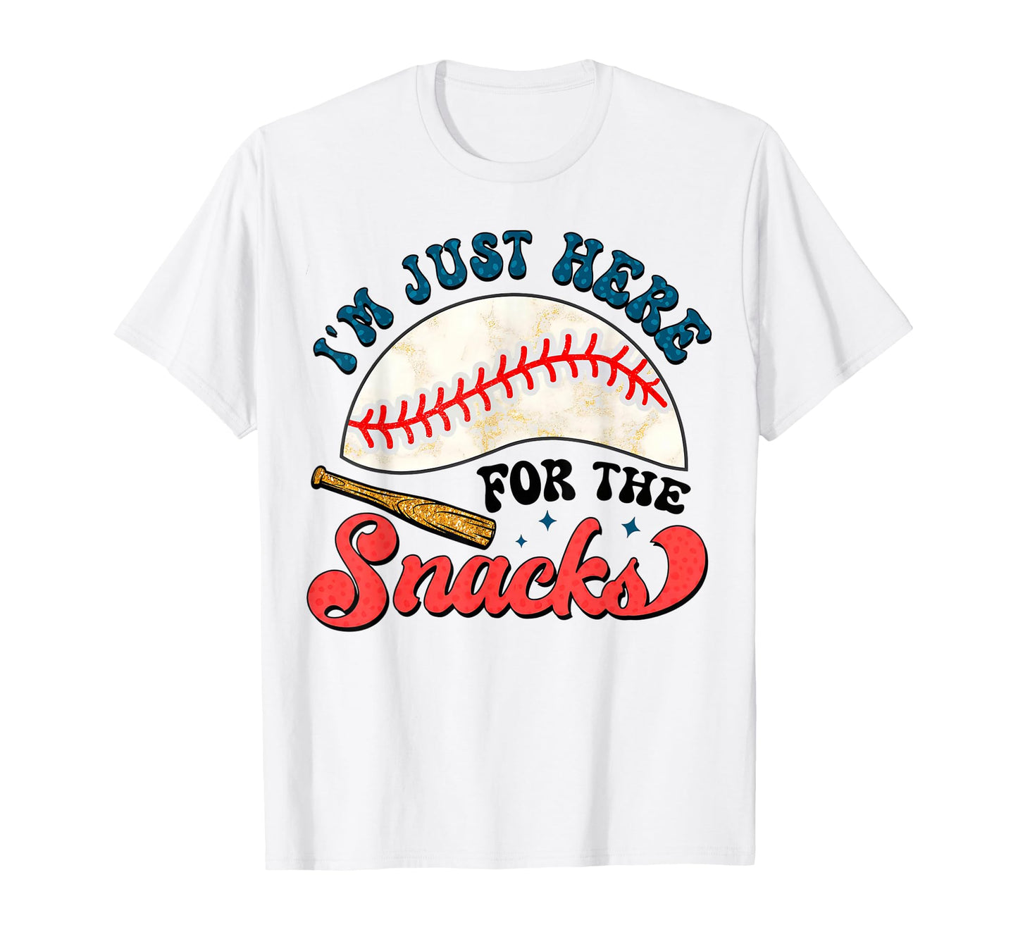 Baseball Brother I'm Just Here for the Snacks T-Shirt