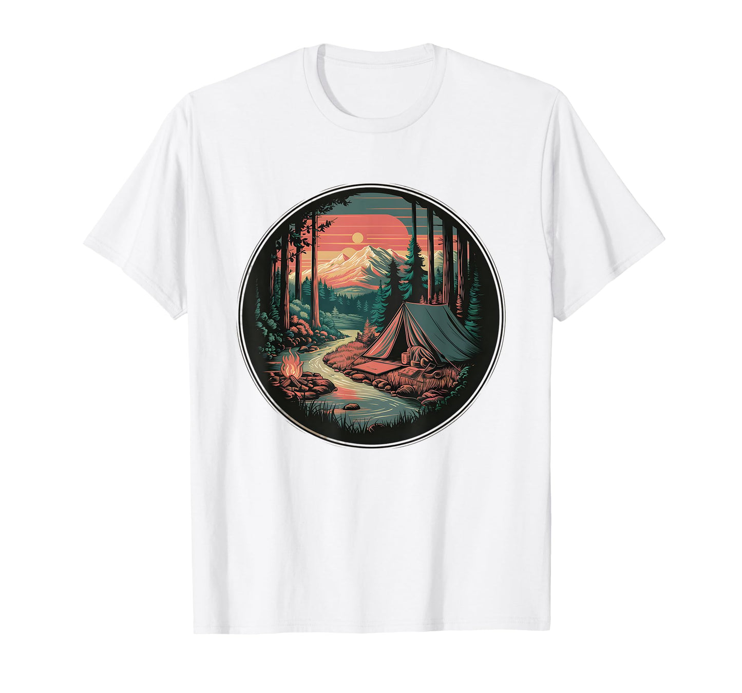 Trees Wildlife Nature Vintage Forest T-Shirt