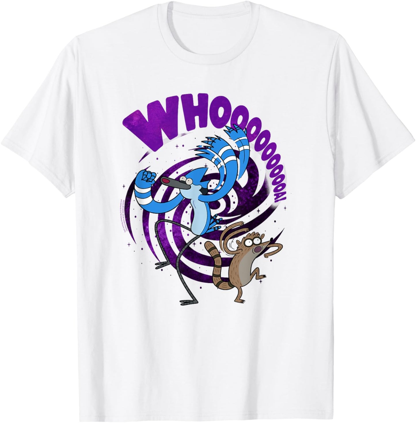 Regular Show Whooo Mordecai and Rigby Cartoon T-Shirt