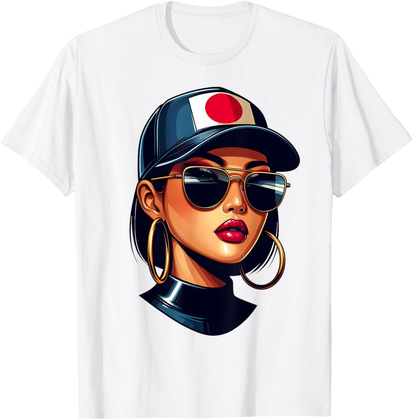 Japanese Girl Japan Flag Proud Japanese Heritage Women T-Shirt