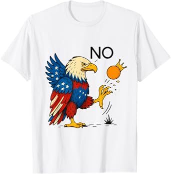 Funny No Kings In America Men Women T-Shirt