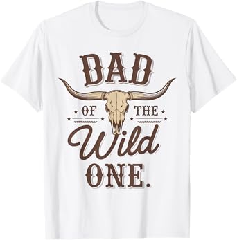 Dad Of The Wild One Cowboy Western Rodeo Party Matching T-Shirt