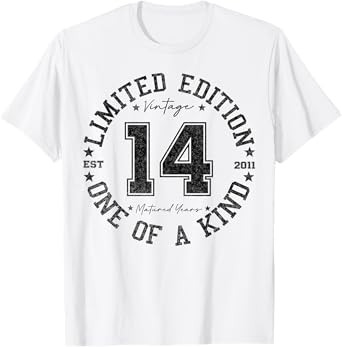 14 Year Old Gifts Vintage 2011 Limited Edition 14th Birthday T-Shirt