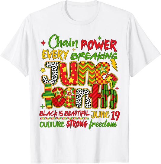 Juneteenth Celebrating Black Freedom 1865 African American Heritage T-shirt by TeeBrew