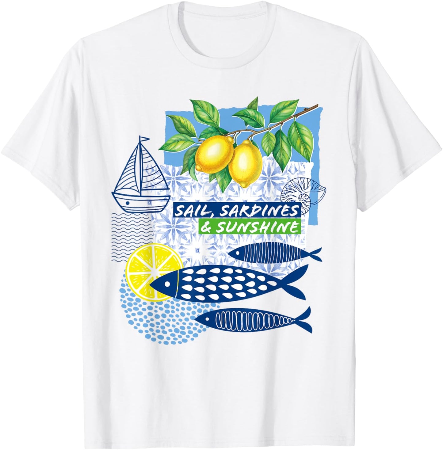 Mediterranean Vibes - Vintage Coastal Summer Look T-Shirt