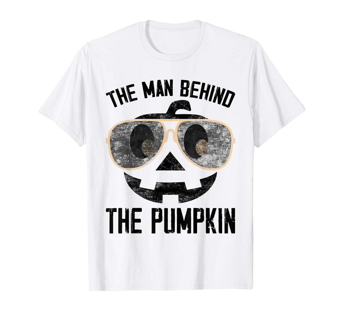 The Man Behind The Pumpkin New Baby Shower Dad Halloween T-Shirt