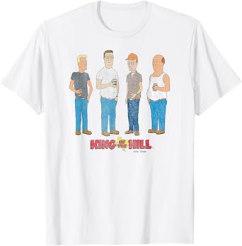 King of the Hill Front and Back The Guys Funny Cartoon T-Shirt