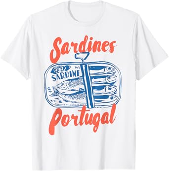 Sardines Tinned Fish Retro Graphic For Men Women T-Shirt