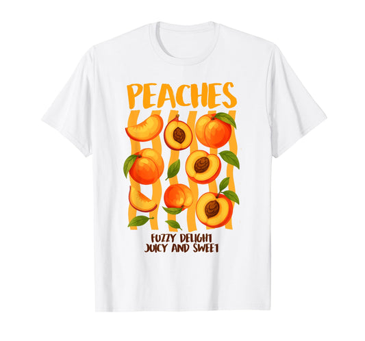 Peach Farm A Fresh Peaches Farmers Market Tropical Summer T-Shirt