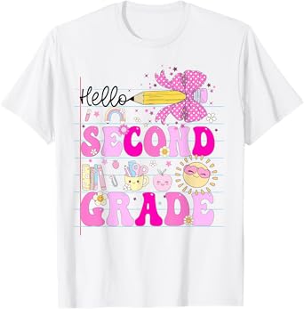 2nd Grade for Girls Second Grade Teacher Back to school T-Shirt