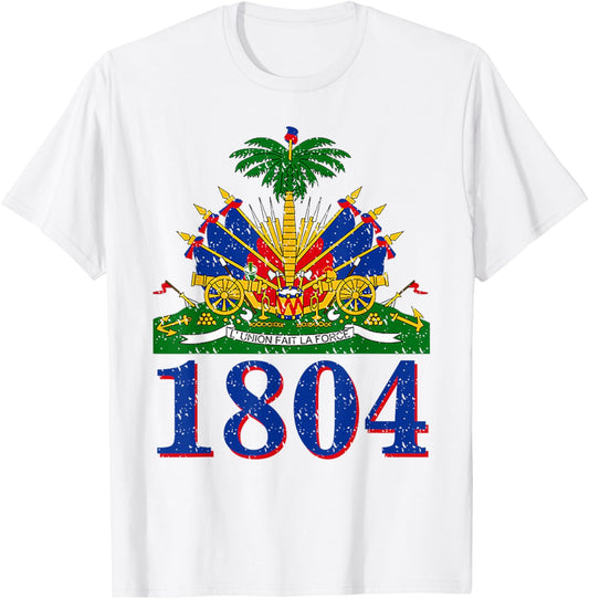 1804 Shirt | Cute Haiti Year Of Independence T-Shirt Gift T-Shirt