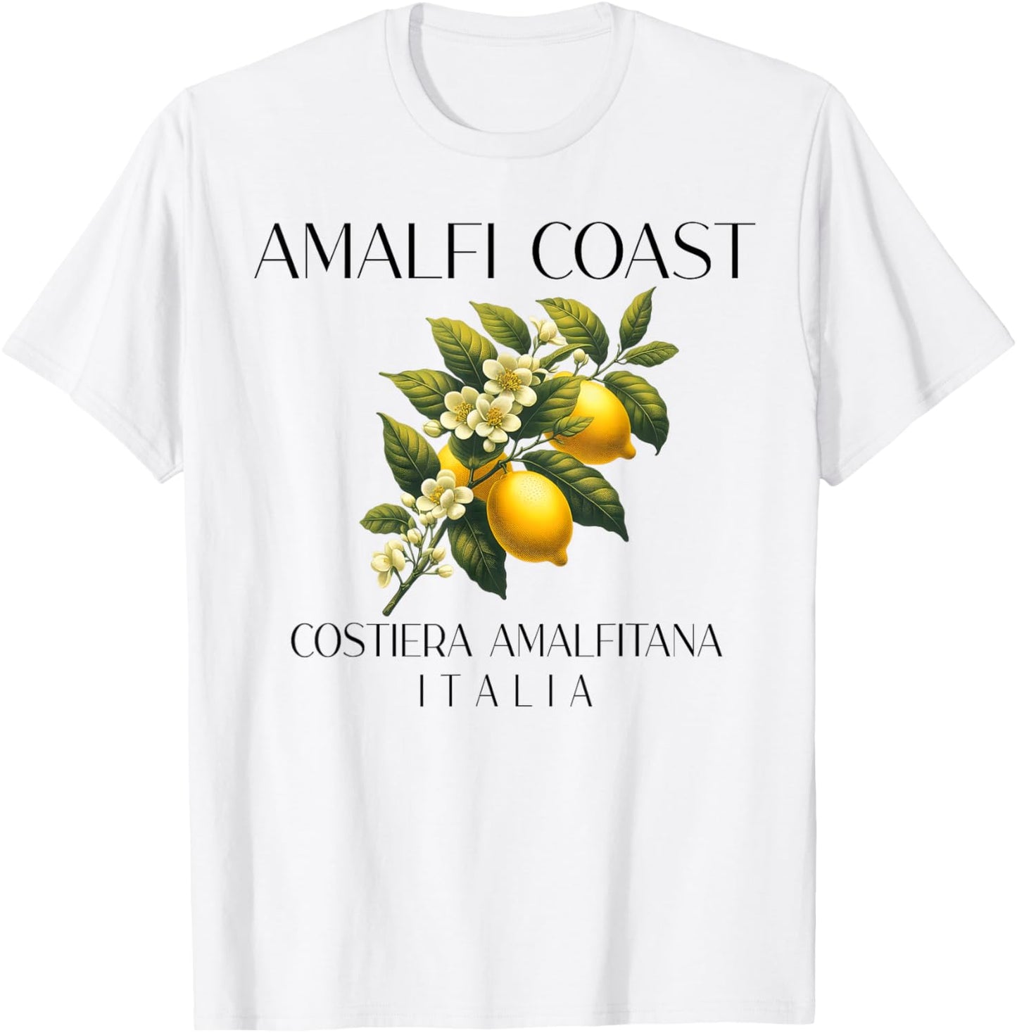 Amalfi Coast Italian Lemons Italian Town Summer T-Shirt
