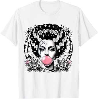 Bride of Frankenstein Bubblegum Monster Halloween Graphic T-Shirt