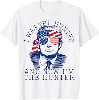 I Was The Hunted And Now I'm The Hunter Funny Minimalist T-Shirt