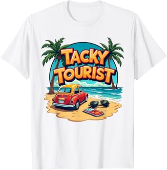 Vacay Tacky Tourist Outfit Wacky Cruise Costume Idea Tacky T-Shirt