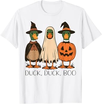 Duck Duck Boo Funny Halloween Costume Duck T-Shirt