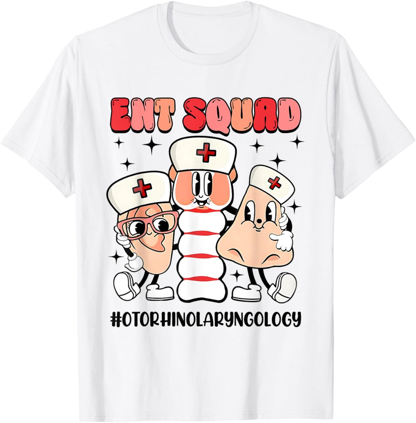 Ent Squad Otorhinolaryngology Tee Retro Style For Doctors T-shirt by TeeBrew