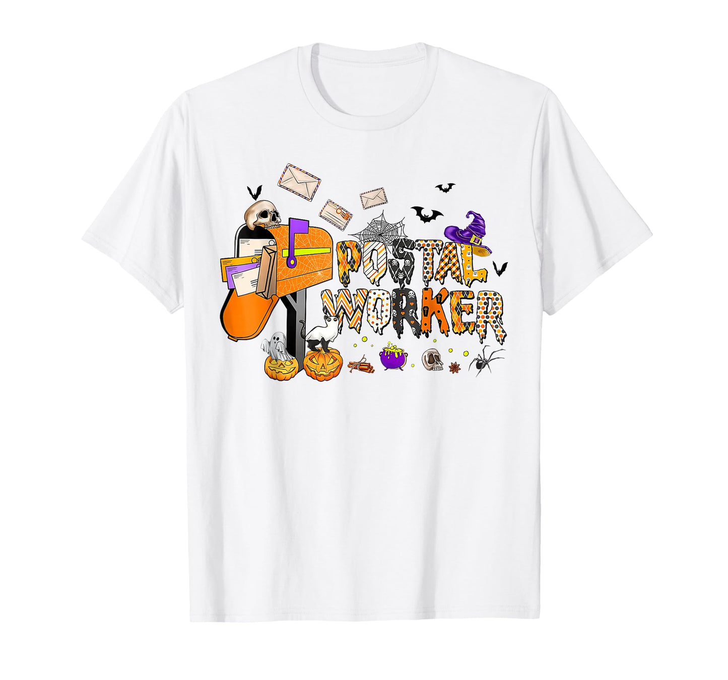 Funny Postal Worker Halloween Costume Mail Lady Post Office T-Shirt