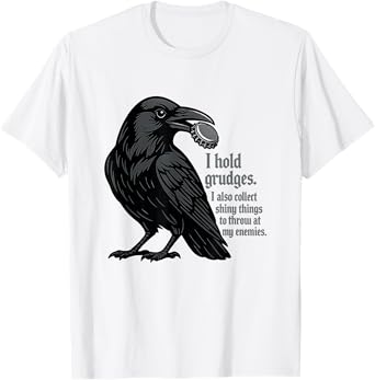 Funny Crow with Soda Cap Raven Craft Beer Gothic Halloween T-Shirt