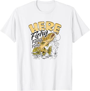 Here fishy - Fishing T-Shirt