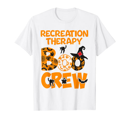 Recreation Therapy Boo Crew Recreational Therapist Halloween T-Shirt