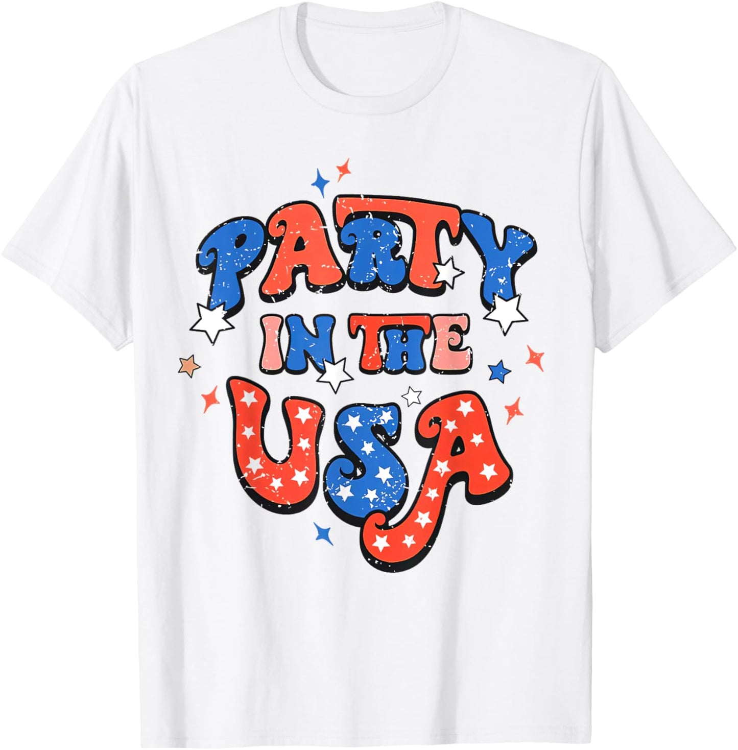 Party In The USA 4th Of July Independence Day USA Vintage T-Shirt