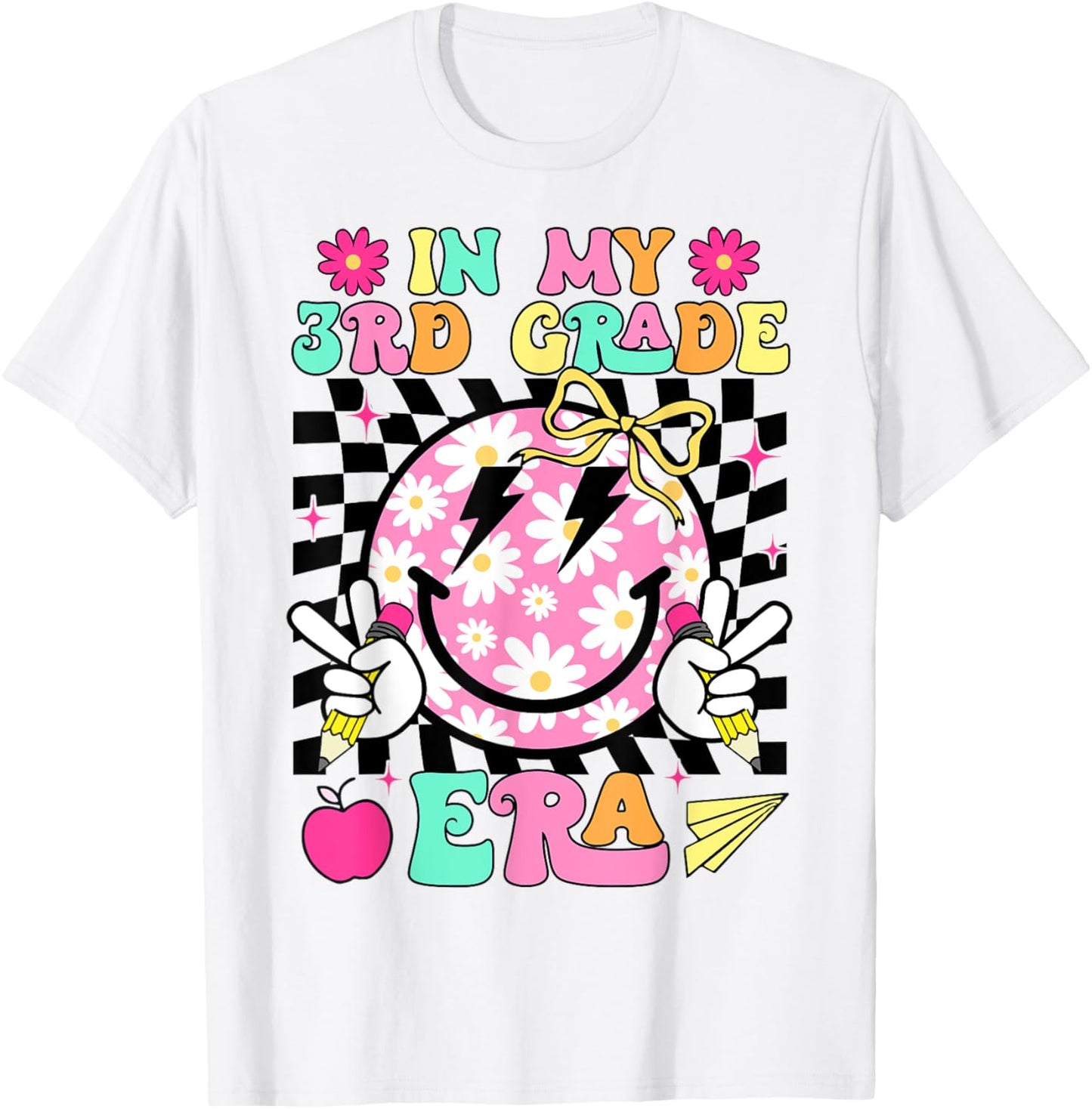 In My 3rd Grade Era Smile Face Back To School Teacher Kid T-shirt by TeeBrew