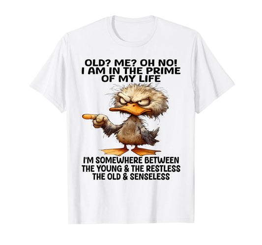 Old? Me? Oh No! I am in the primes of my life I'm some where T-Shirt
