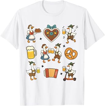 Octoberfest Prost Silly Goose German Oktoberfest Drinking T-Shirt