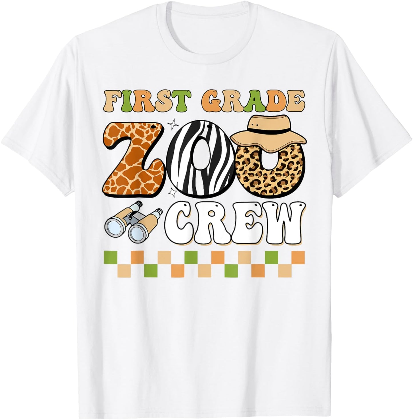 Field Zoo Trip First Grade Crew Teacher Back To School Kids T-shirt by TeeBrew