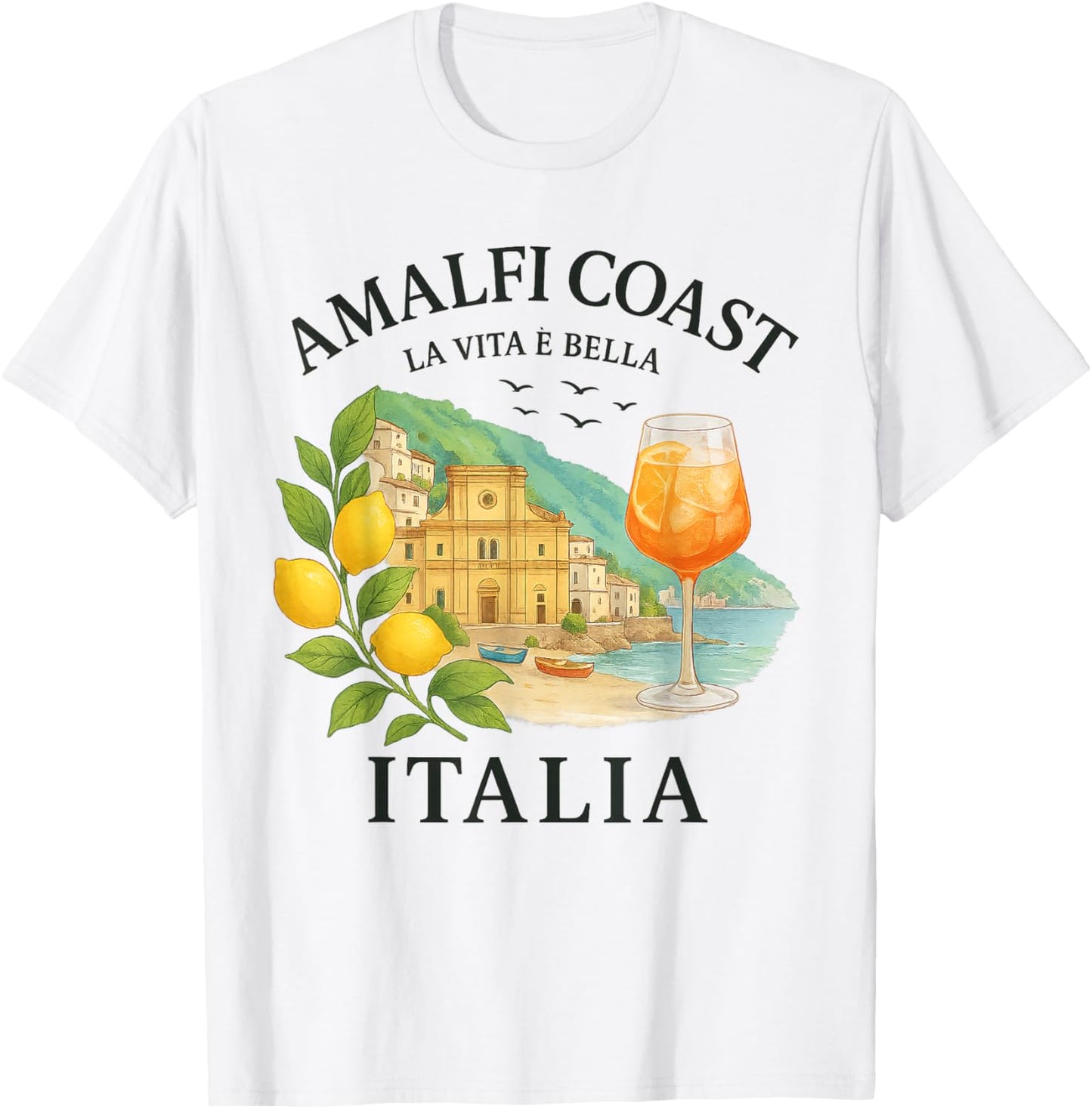 Italy Gift For Her Amalfi Coast Italy Sorrento Capri Lemons T-Shirt
