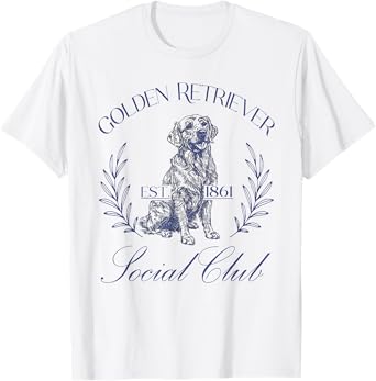 Funny Golden Retriever Shirt - Golden Retriever Social Club T-Shirt