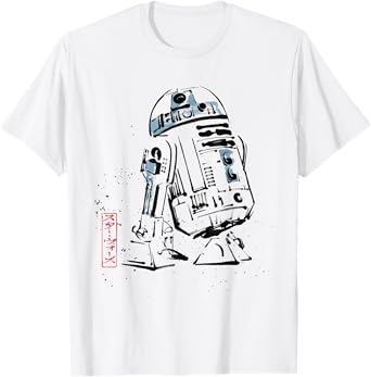 Star Wars R2-D2 Japan Sumi-e Ink Wash Painting Style T-Shirt