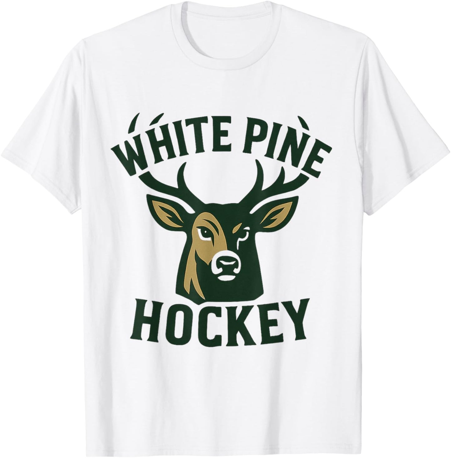 White Pine Hockey Bucks College Official Vintage Design T-Shirt