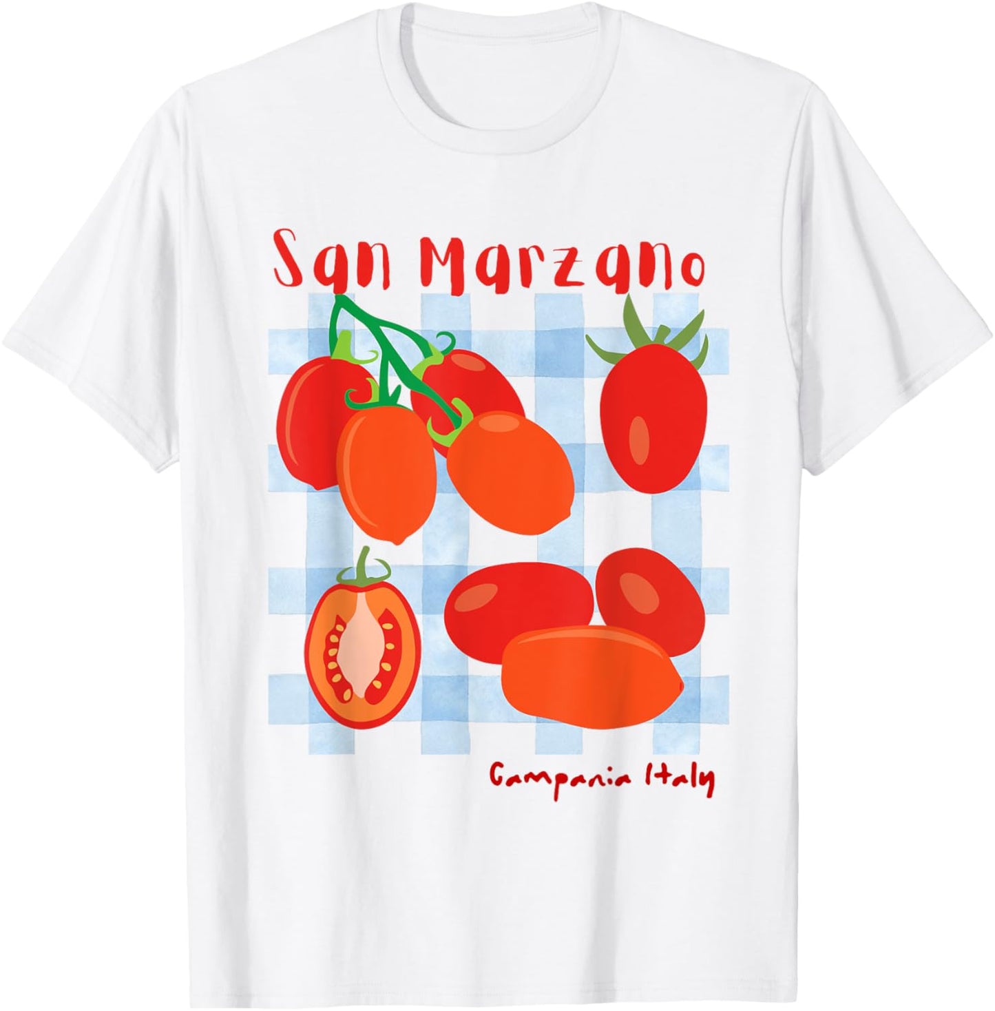 San Marzano Campania Italy Italian Tomato girl summer T-Shirt