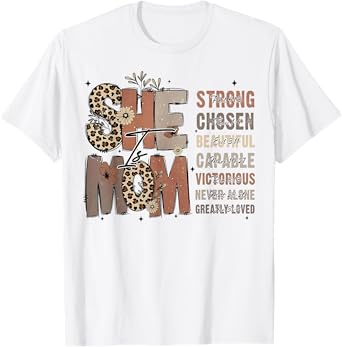 She Is Mom Christian Mother's Day Jesus Mama Religious Women T-Shirt