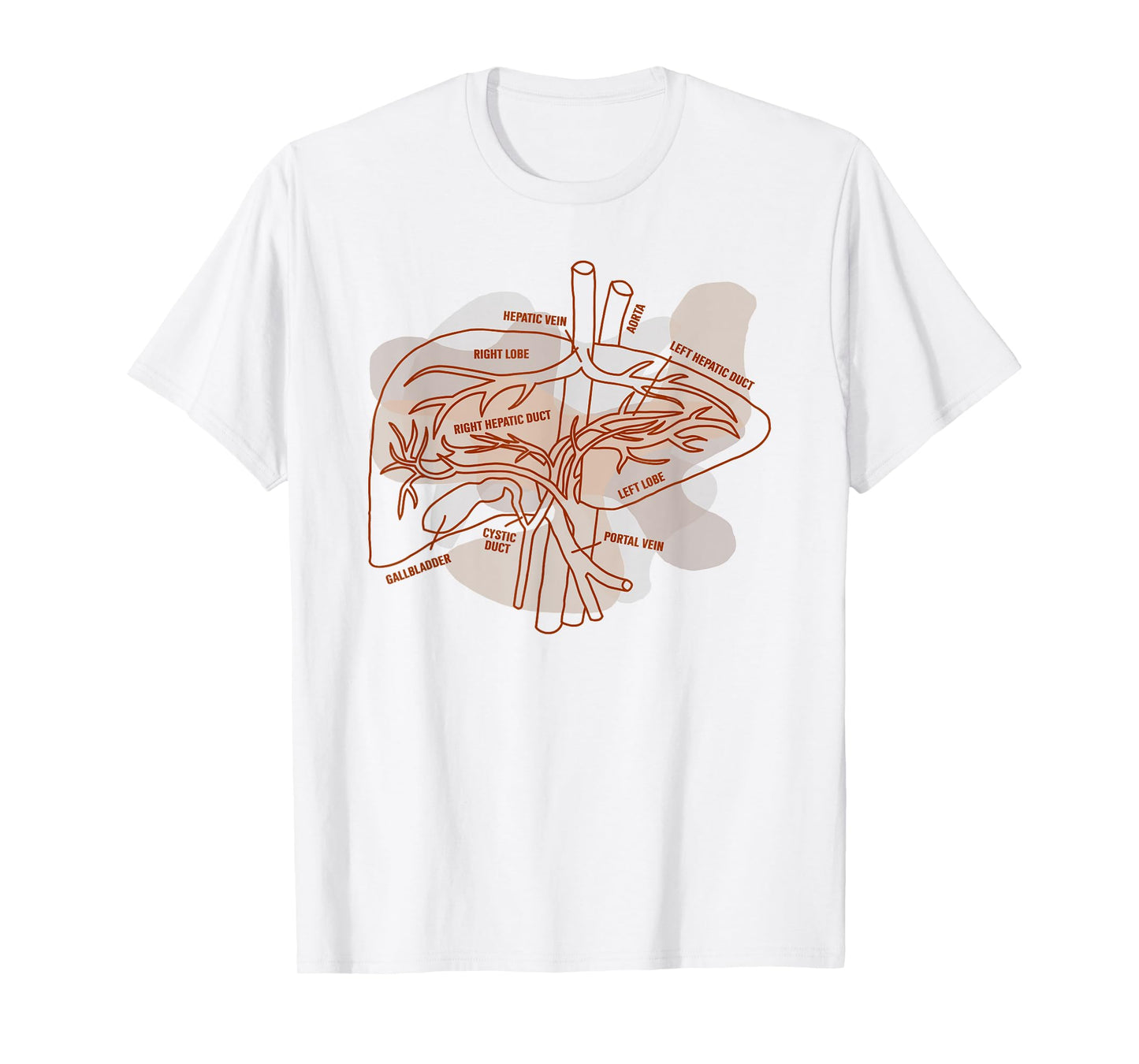 Liver Transplant Nurse Nursing Organ Donation Liver Anatomy T-Shirt