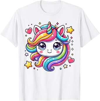 Unicorn For Girls Cute Magical Rainbow Unicorn T-Shirt